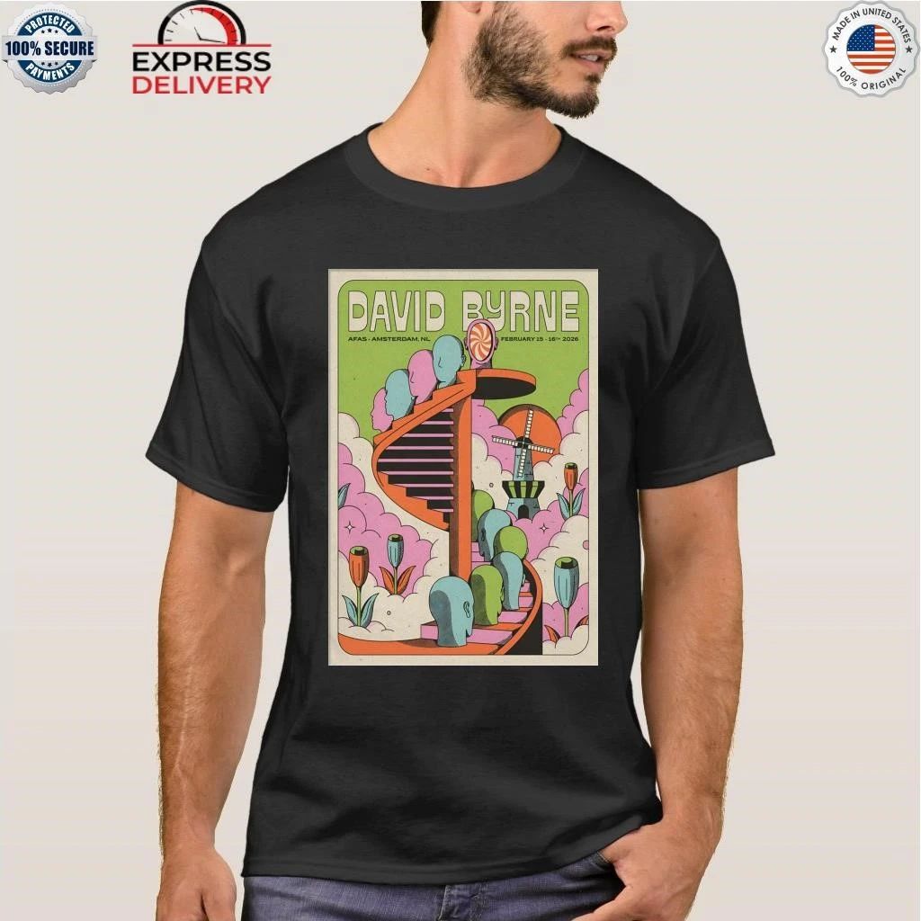 David Byrne In Amsterdam NL On Feb 15-16 2026 Shirt