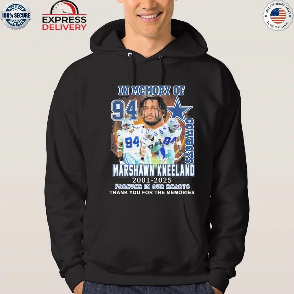 Dallas Cowboys In Memory Of Marshawn Kneeland Memories 2025 Shirt