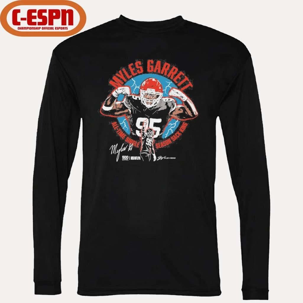 Myles Garrett Cleveland All-Time Sack King T-Shirt