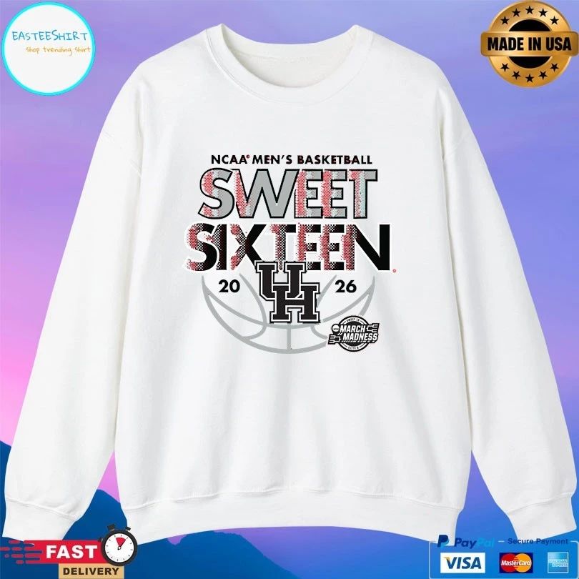Houston Cougars Ncaa Men’s Basketball Sweet Sixteen March Madness 2026 T-shirts