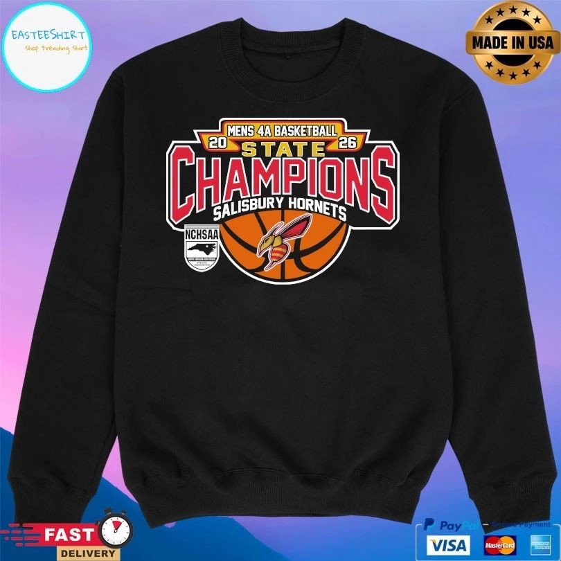NCHSAA Men’s 4a Basketball State Champions Salisbury Hornets 2026 T-shirts