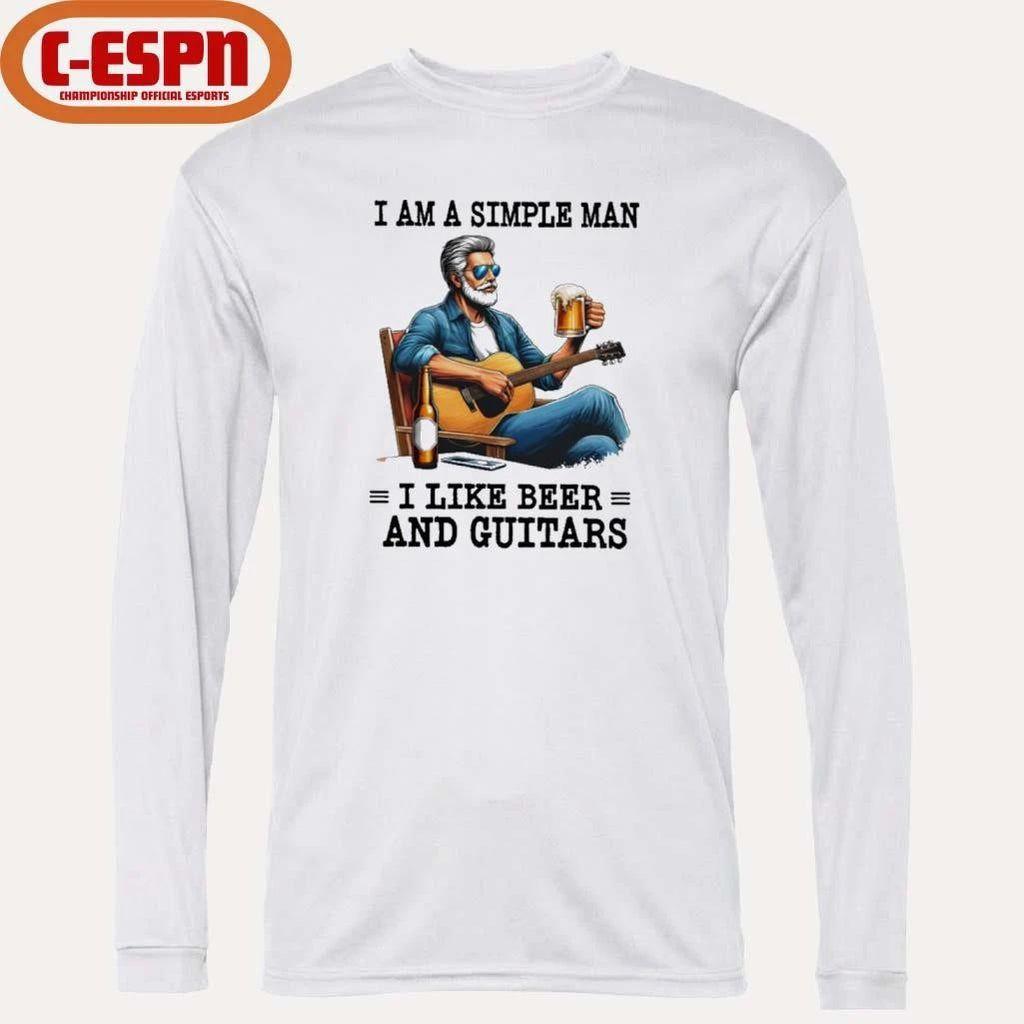 I Am A Simple Man, I Like Beer And Guitars Shirt
