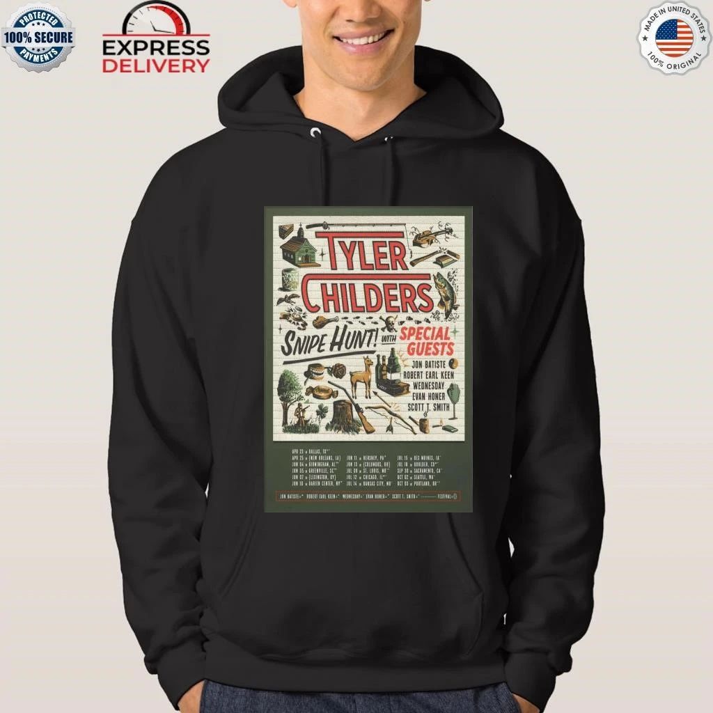 Tyler Childers Blotter Sheet Snipe Hunt Tour 2026 Shirt