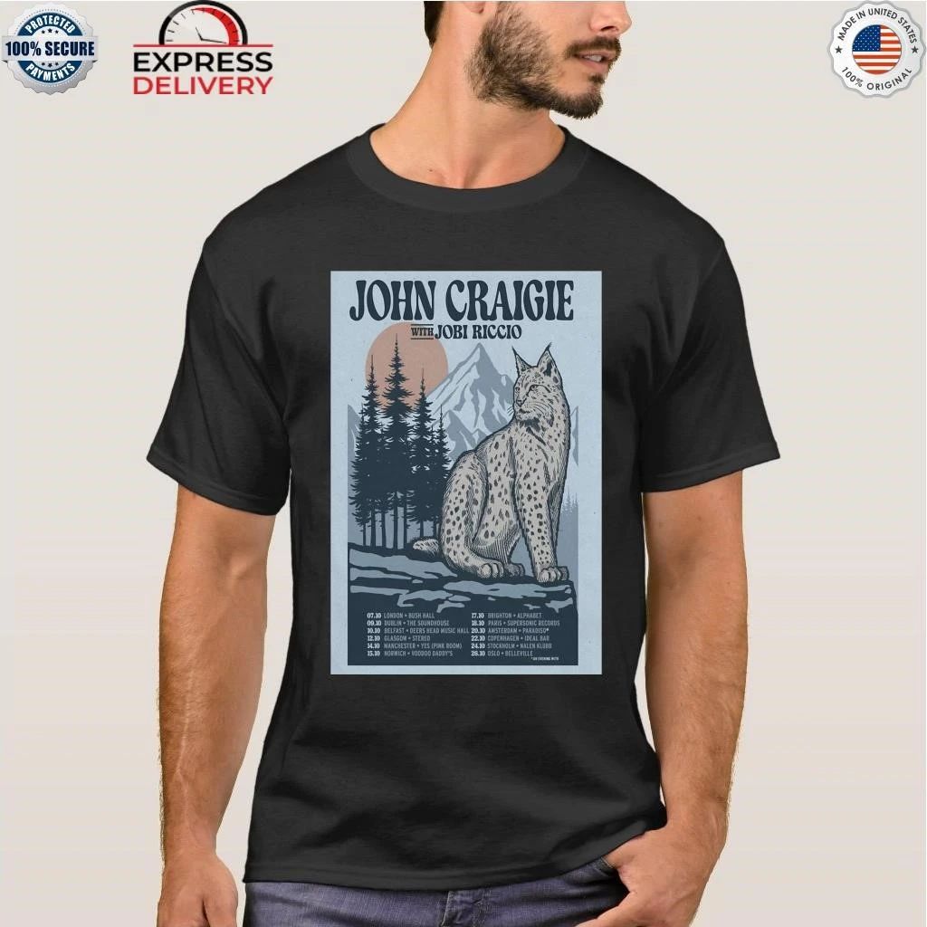 John Craigie With Jobi Riccio Europe Tour 2026 Shirt