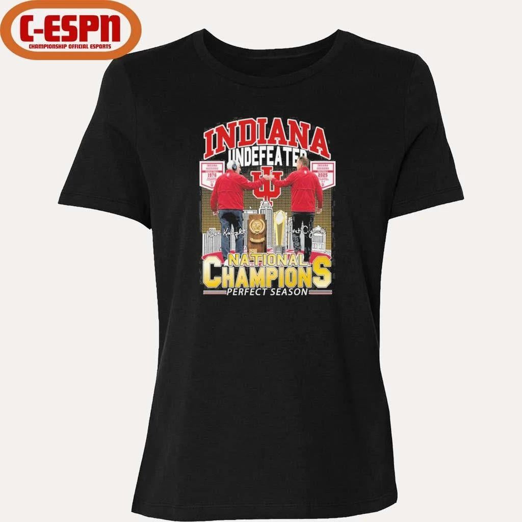 Curt Cignetti And Bob Knight Indiana Undefeated National Champions Shirt