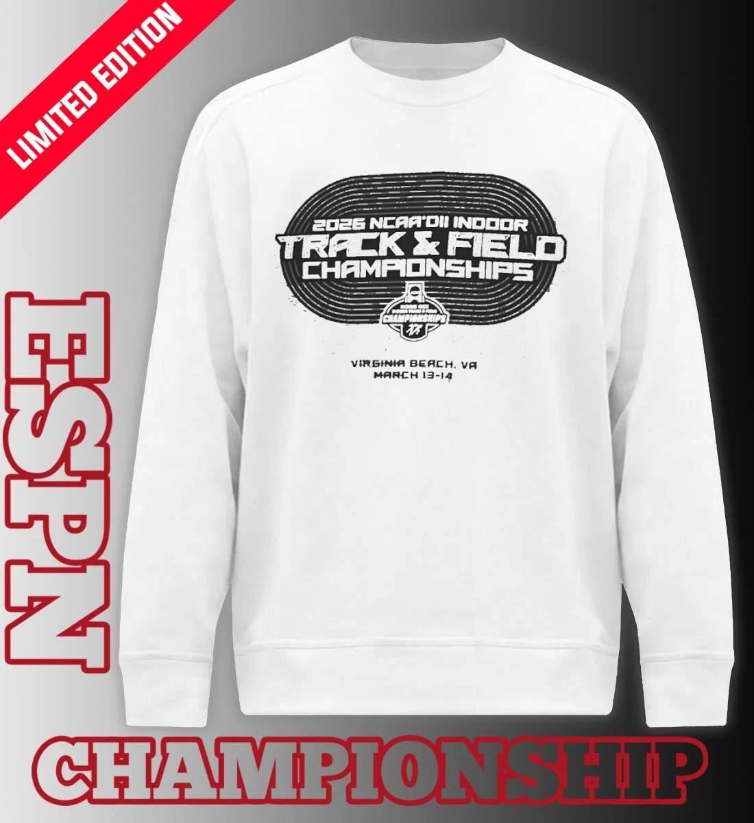 2026 NCAA DII Indoor Track & Field Championship – Virginia Beach, VA Shirt