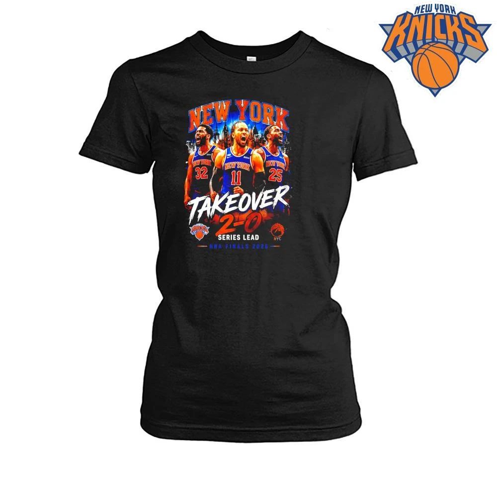 Jalen Brunson Karl Anthony Towns Mikal Bridges New York Knicks Takeover 2 0 Series Lead NBA Finals 2026 Shirt