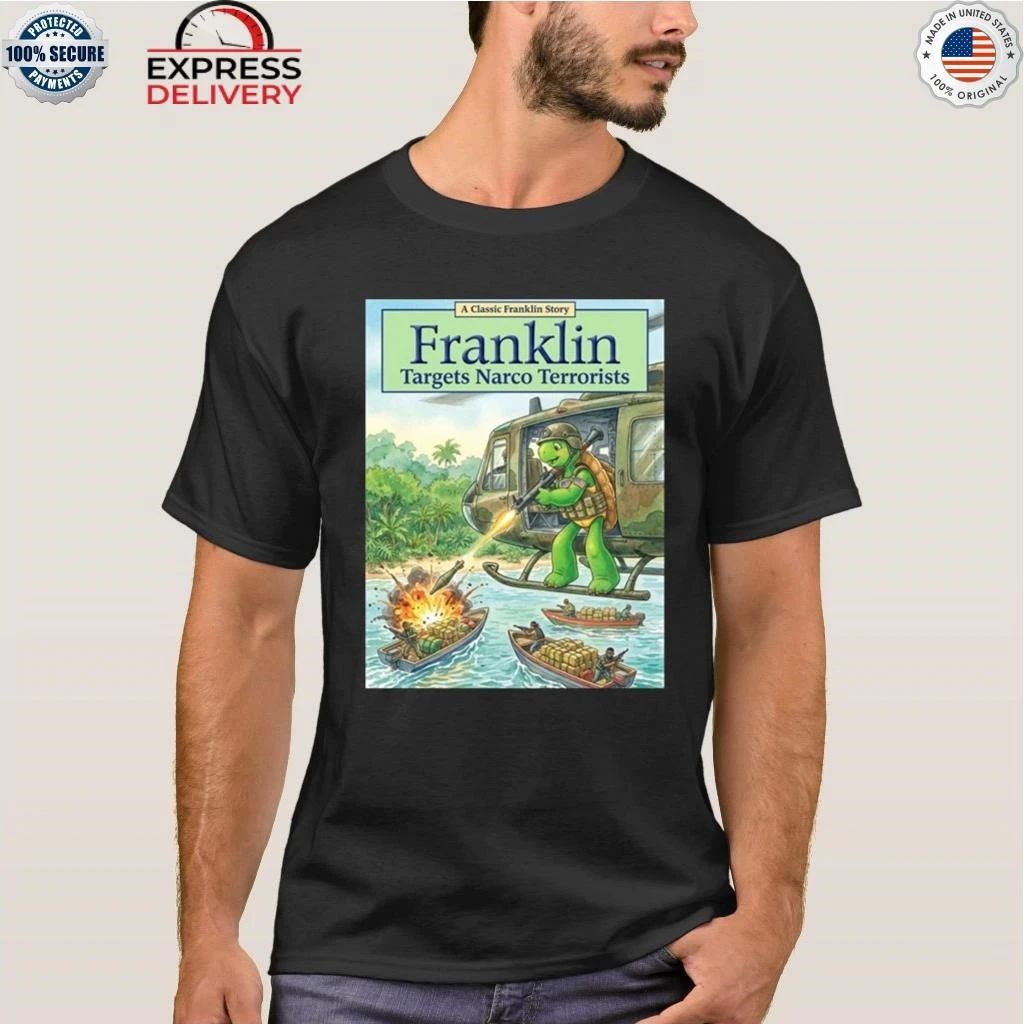 Pete Hegseth Turtle Franklin Target Narco Terrorists Shirt