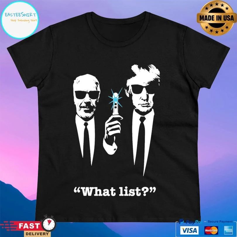 What List Trump And Epstein T-shirts