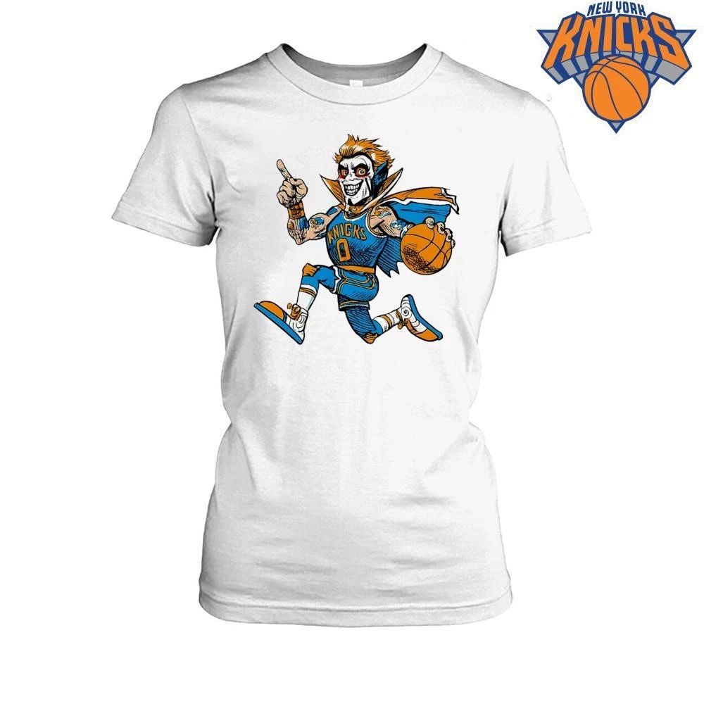 New York Knicks Superhero Mascot Cartoon Basketball Fan 2026 NBA Finals Shirt