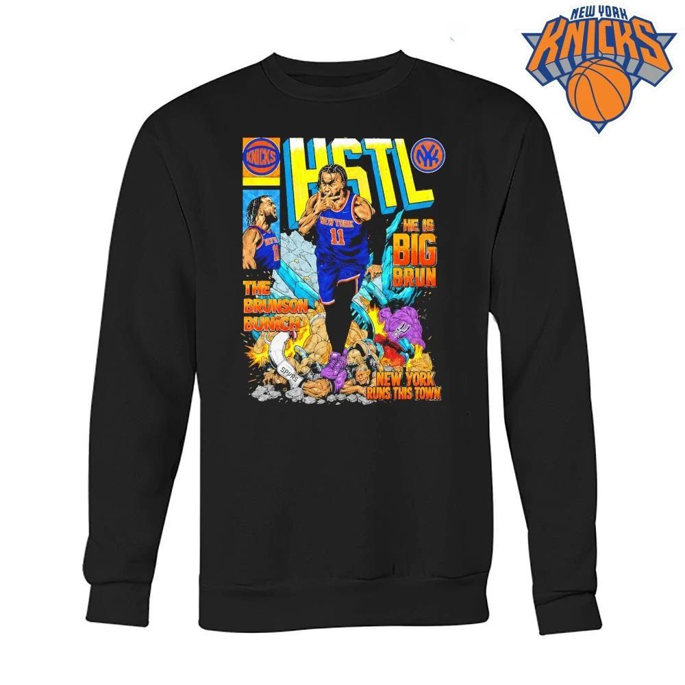 Jalen Brunson Big Brun New York Knicks HSTL Basketball Graphic Shirt