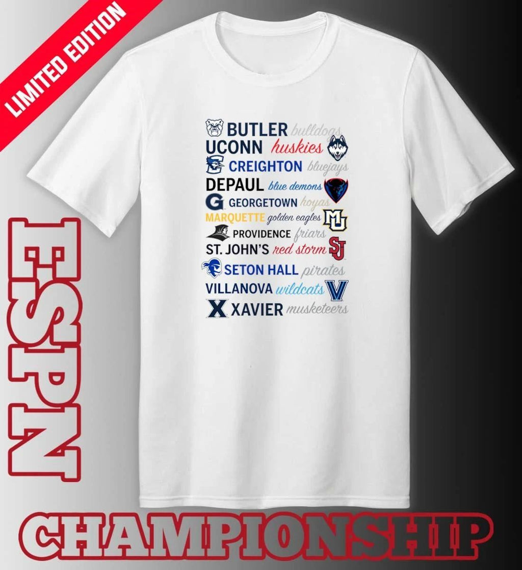 2026 Big East Conference Basketball University Teams Shirt
