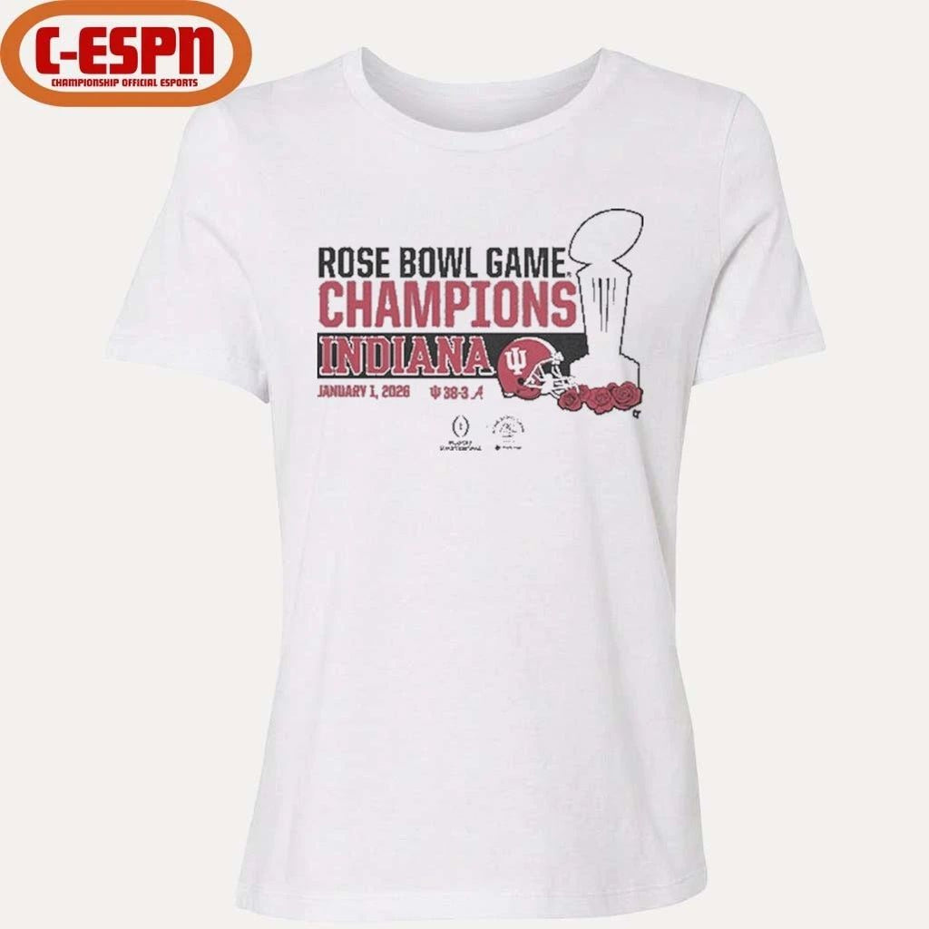 Indiana Football CFP Rose Bowl Champions Trophy Shirt