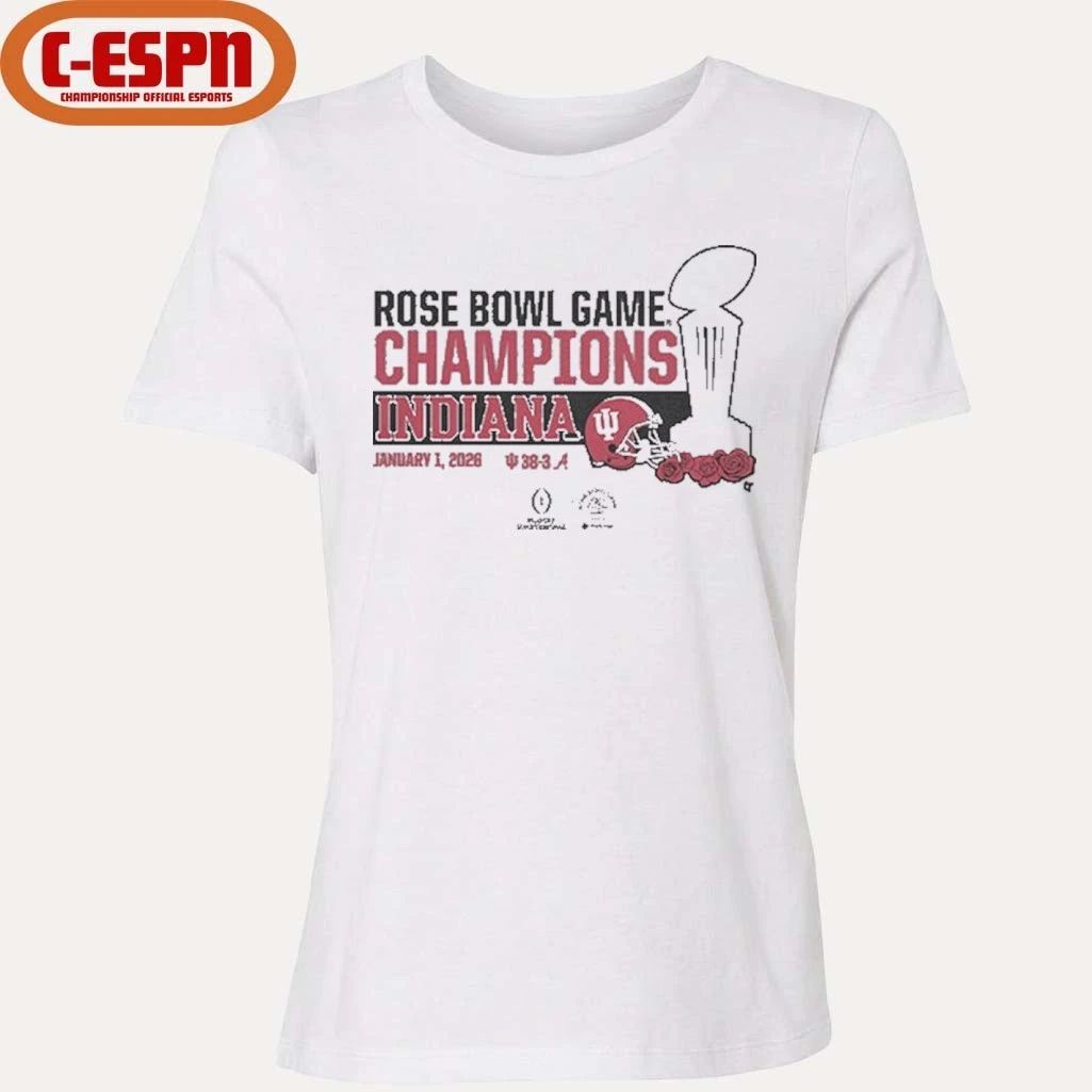 Indiana Football CFP Rose Bowl Champions Trophy Shirt