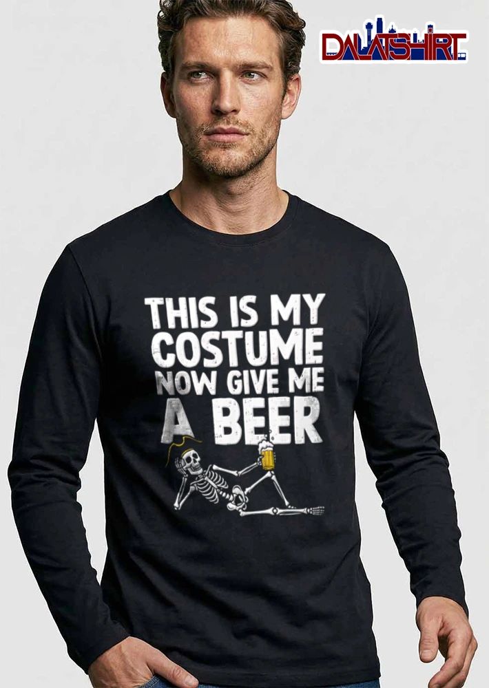 This Is My Costume Now Give Me A Beer Distressed Skeleton Pirate Reclining Mug shirt