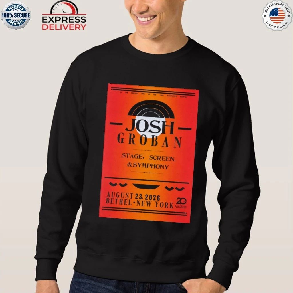 Josh Groban August 23 2026 In Bethel NY Shirt