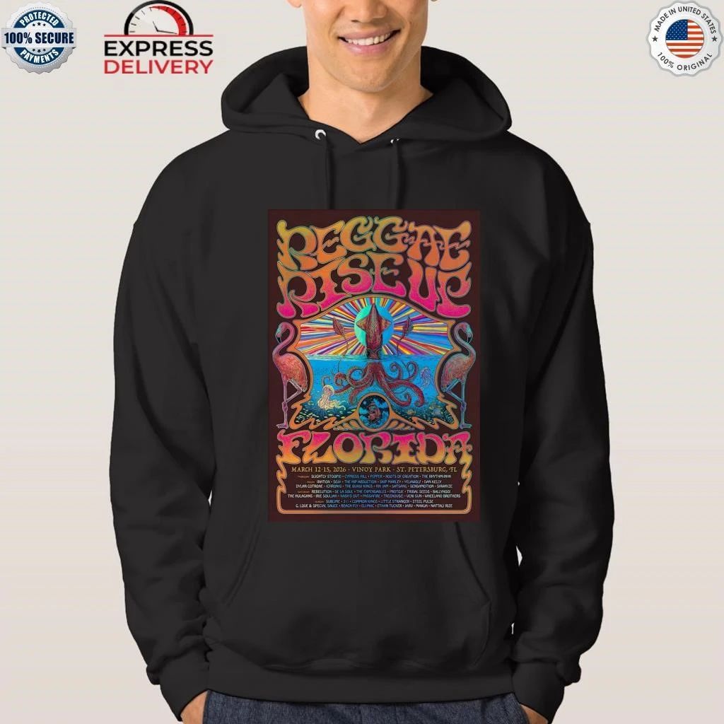 Reggae Rise Up Florida St. Petersburg FL March 12-15 2026 Shirt