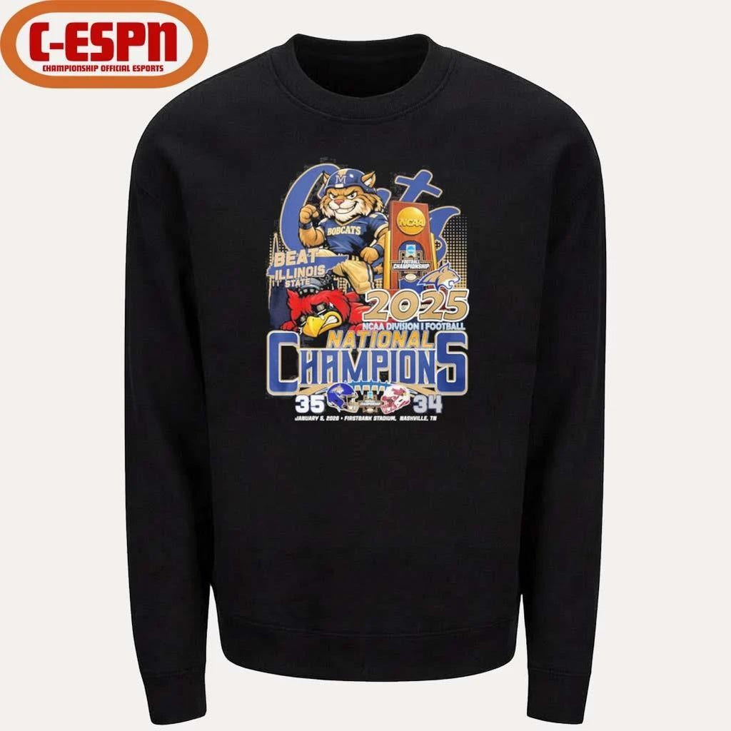 Montana State Beat Illinois State FCS National Champions Score Shirt
