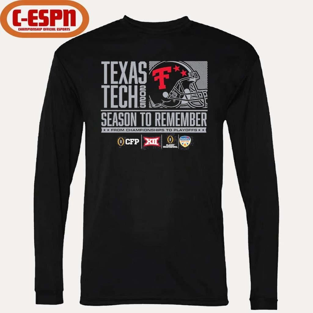 Texas Tech 2025 Football Season To Remember T-Shirt