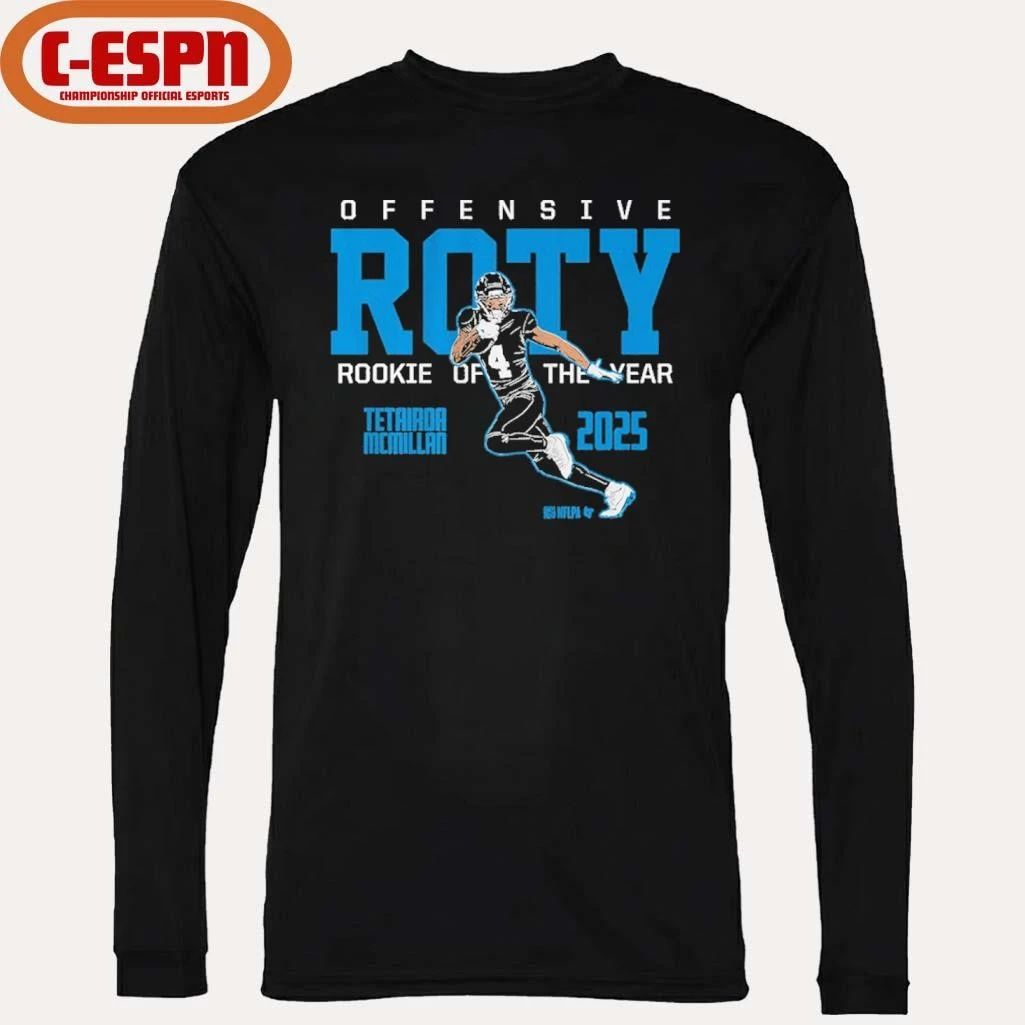Tetairoa McMillan 2025 Offensive Rookie of the Year shirt