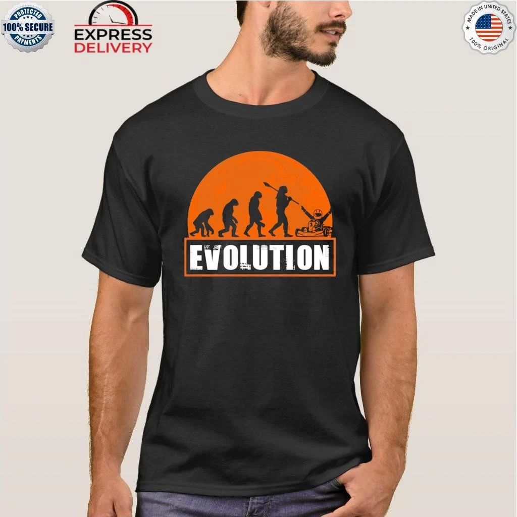 Go Kart Racing Funny Human Evolution Gift Shirt