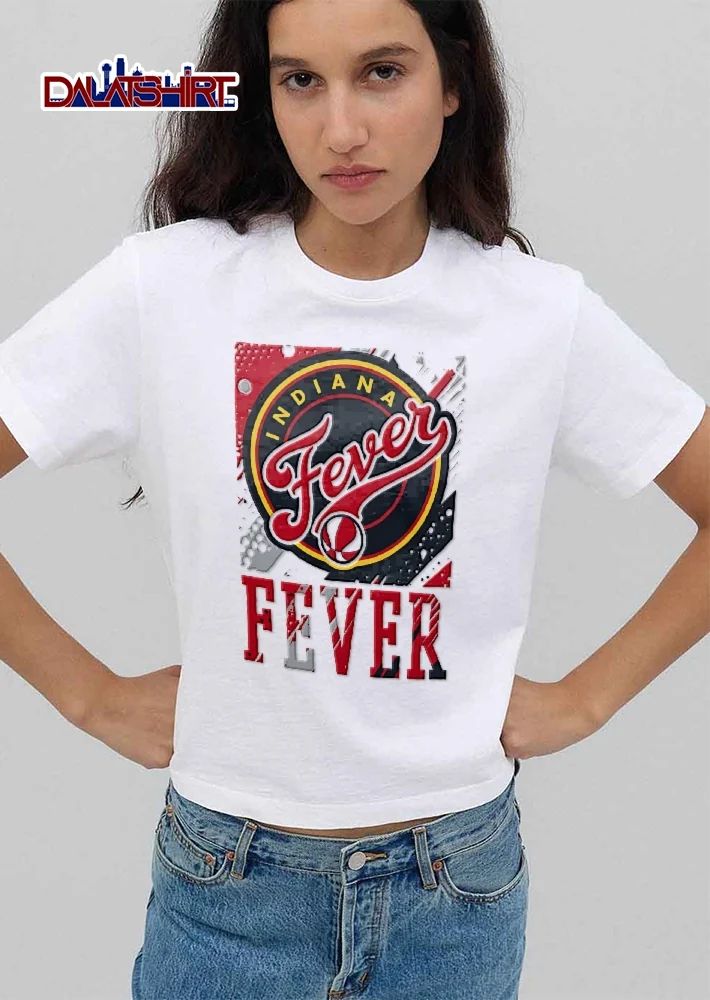 Indiana Fever WNBA Distressed Paint Splatter Circle Logo Basketball shirt