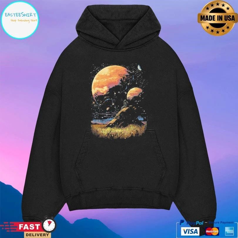 Distant Wanderer Moon T-shirts