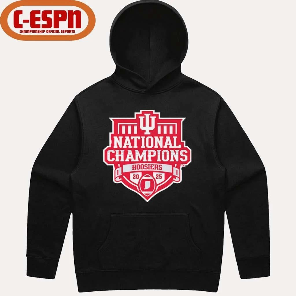 Indiana Football 2025 CFP National Champions Official Logo T-Shirt