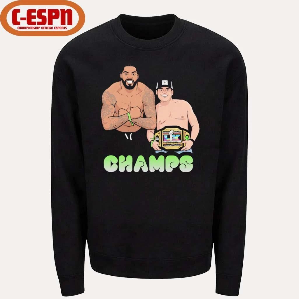 JS & Leo Rock The Seattle Football Champions Belt Shirt