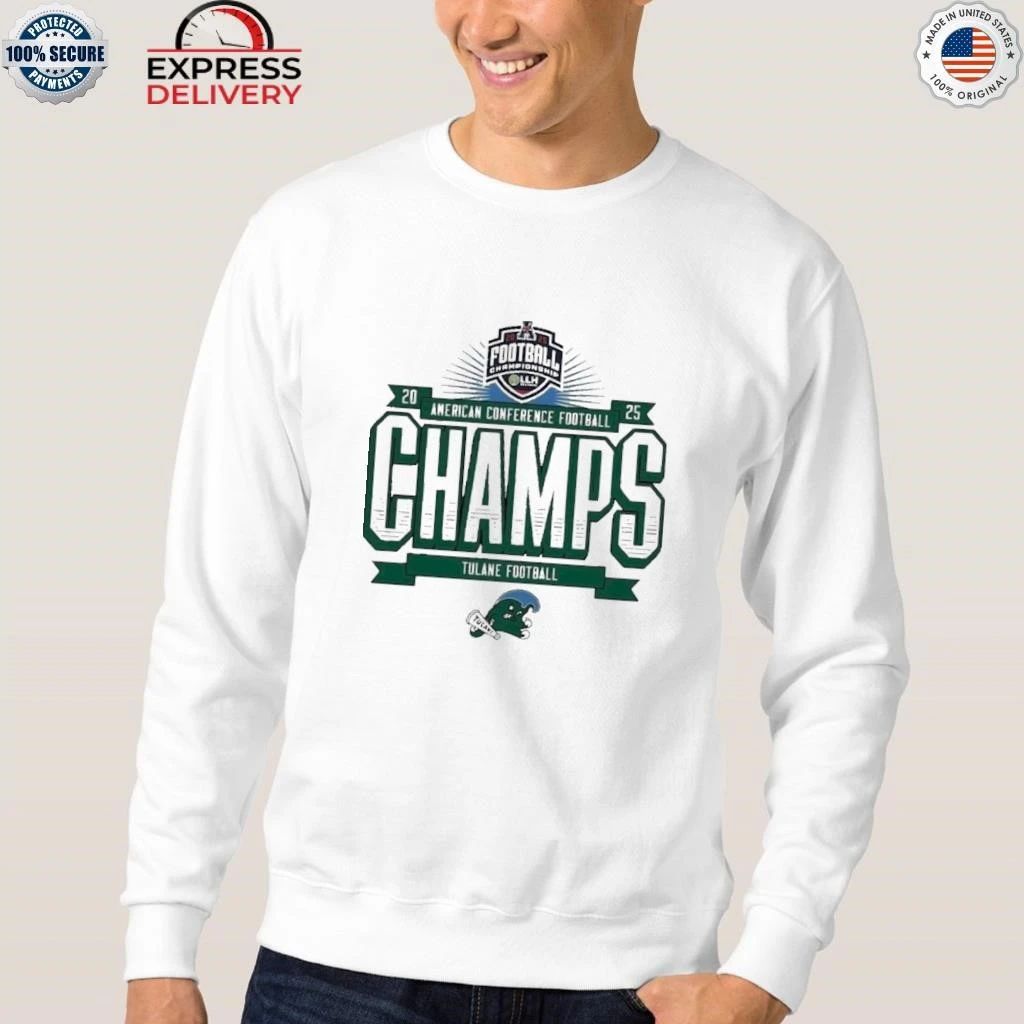 Tulane Green Wave American Conderence 2025 Champions Shirt