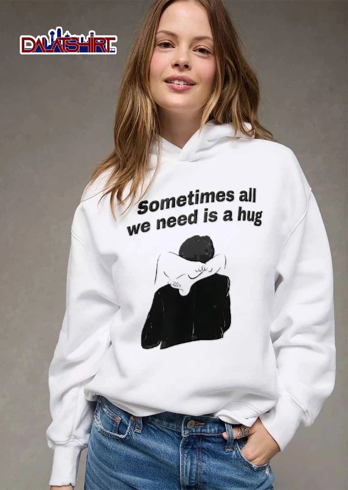 Sometimes All We Need Is A Hug Line Art Legs Wrapped Around Neck Suit Jacket shirt