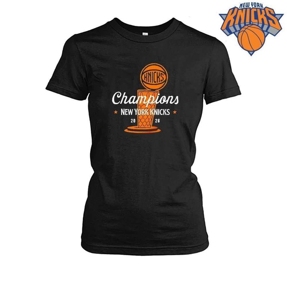 New York Knicks Champions 2026 trophy basketball Shirt