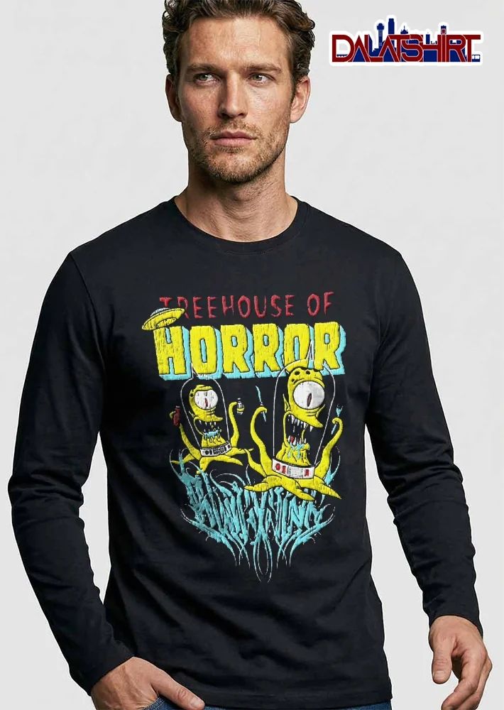 Treehouse Of Horror Kang And Kodos Aliens Tentacles Distressed Cartoon shirt