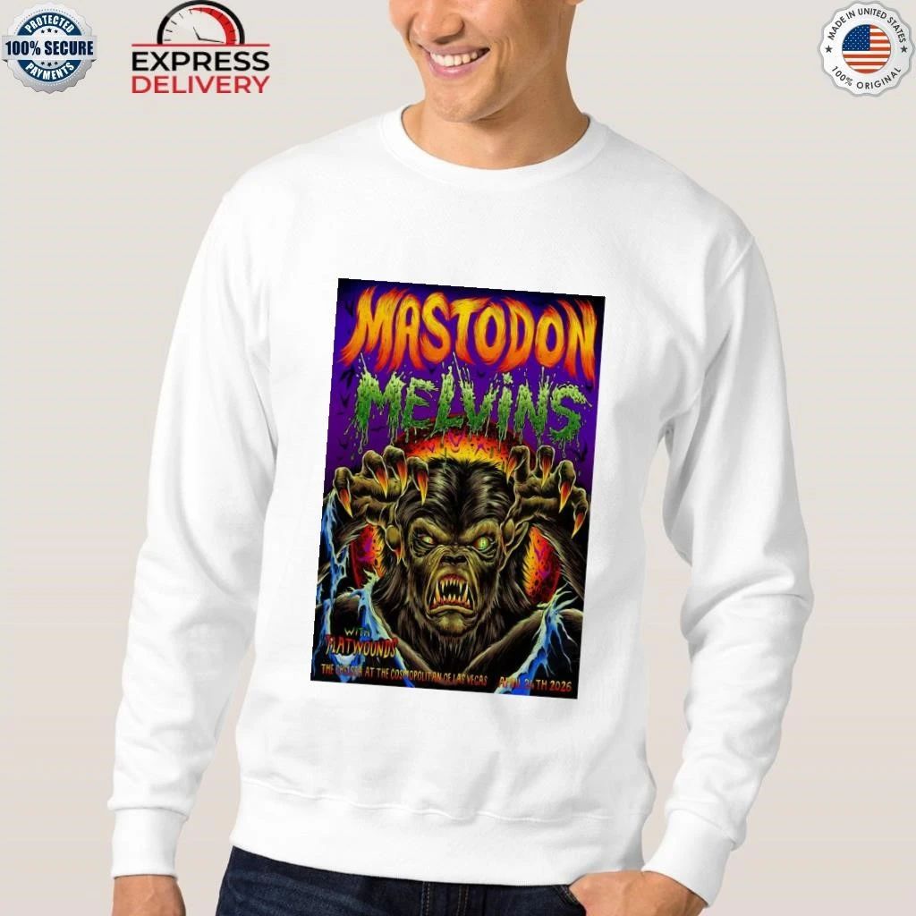Mastodon with Melvins Concert in Las Vegas April 24 2026 Shirt