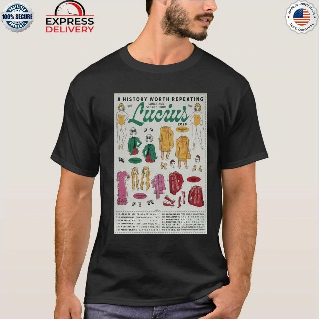 Lucius Tour 2026 A History Worth Repeating Tour Shirt