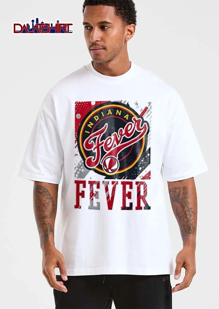 Indiana Fever WNBA Distressed Paint Splatter Circle Logo Basketball shirt