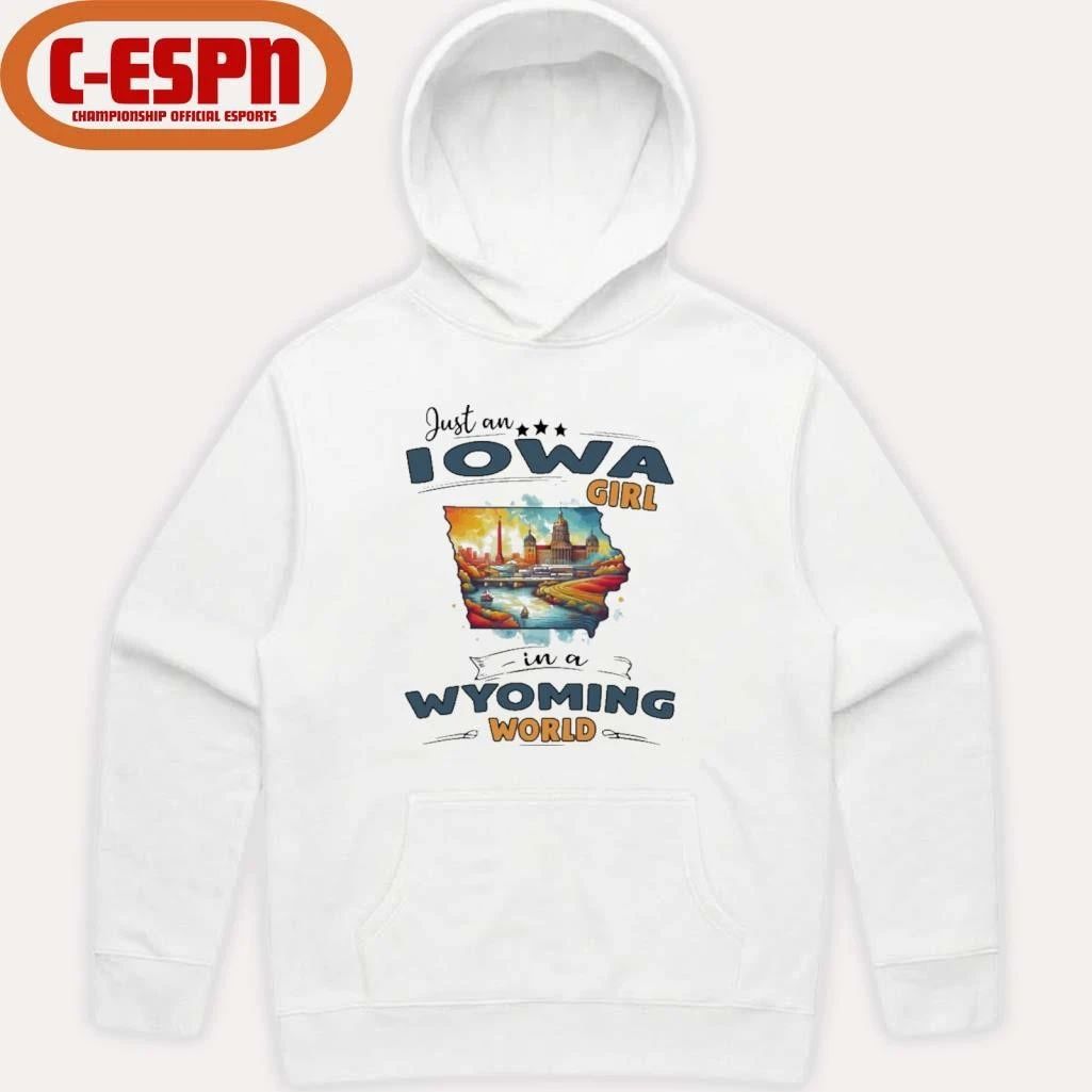 Just An Iowa Girl In A Wyoming World Retro Shirt