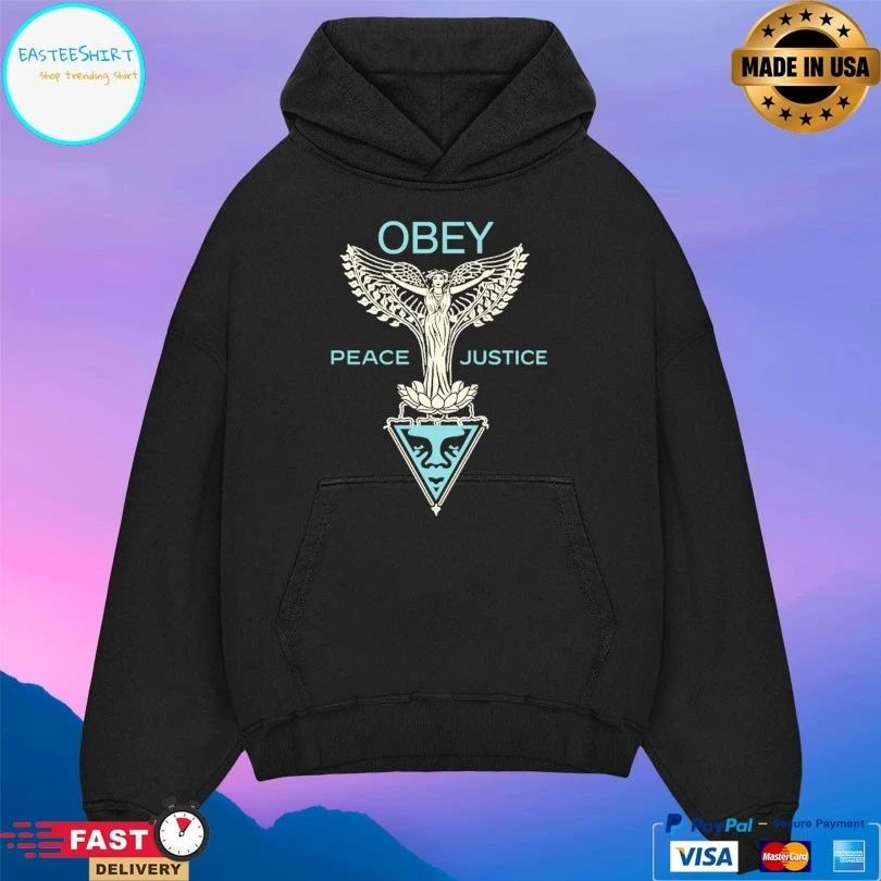 Nouveau Angel Obey Peace Justice T-shirt