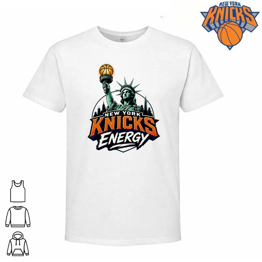 New York Knicks Energy Statue of Liberty Basketball Skyline NBA Finals 2026 Shirt