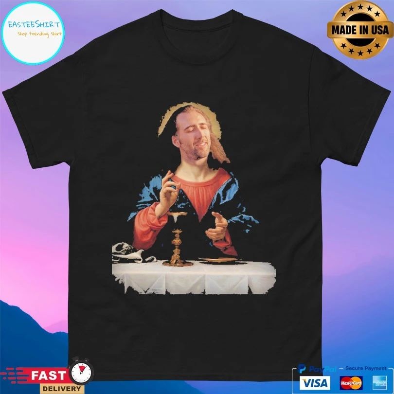 Nicolas Cage Nic Jesus The Redeemer T-shirts