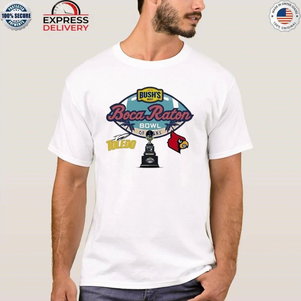 Boca Raton Bowl Toledo Rockets Vs Louisville Cardinals Matchup On December 23 2025 Shirt