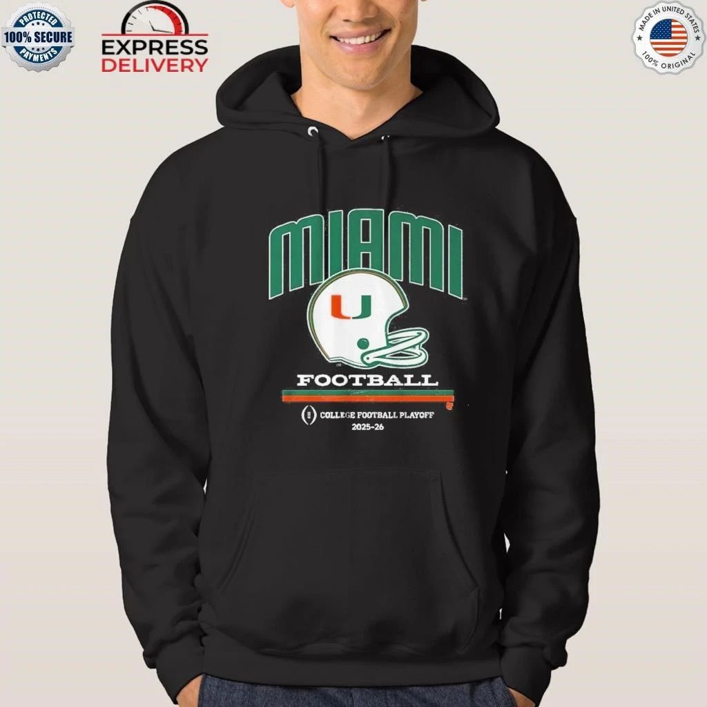 Miami Football 2025 CFP Vintage Helmet Shirt