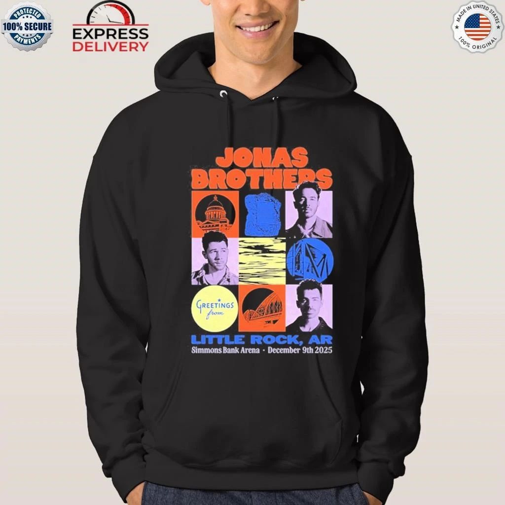 Jonas Brothers Simmons Bank Arena Little Rock, AR Dec 9 2025 Tour Shirt