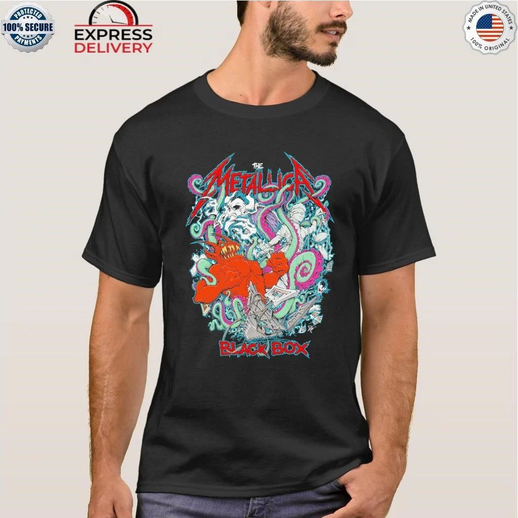The Metallica Black Box Eruption Screen Printed Poster Shirt