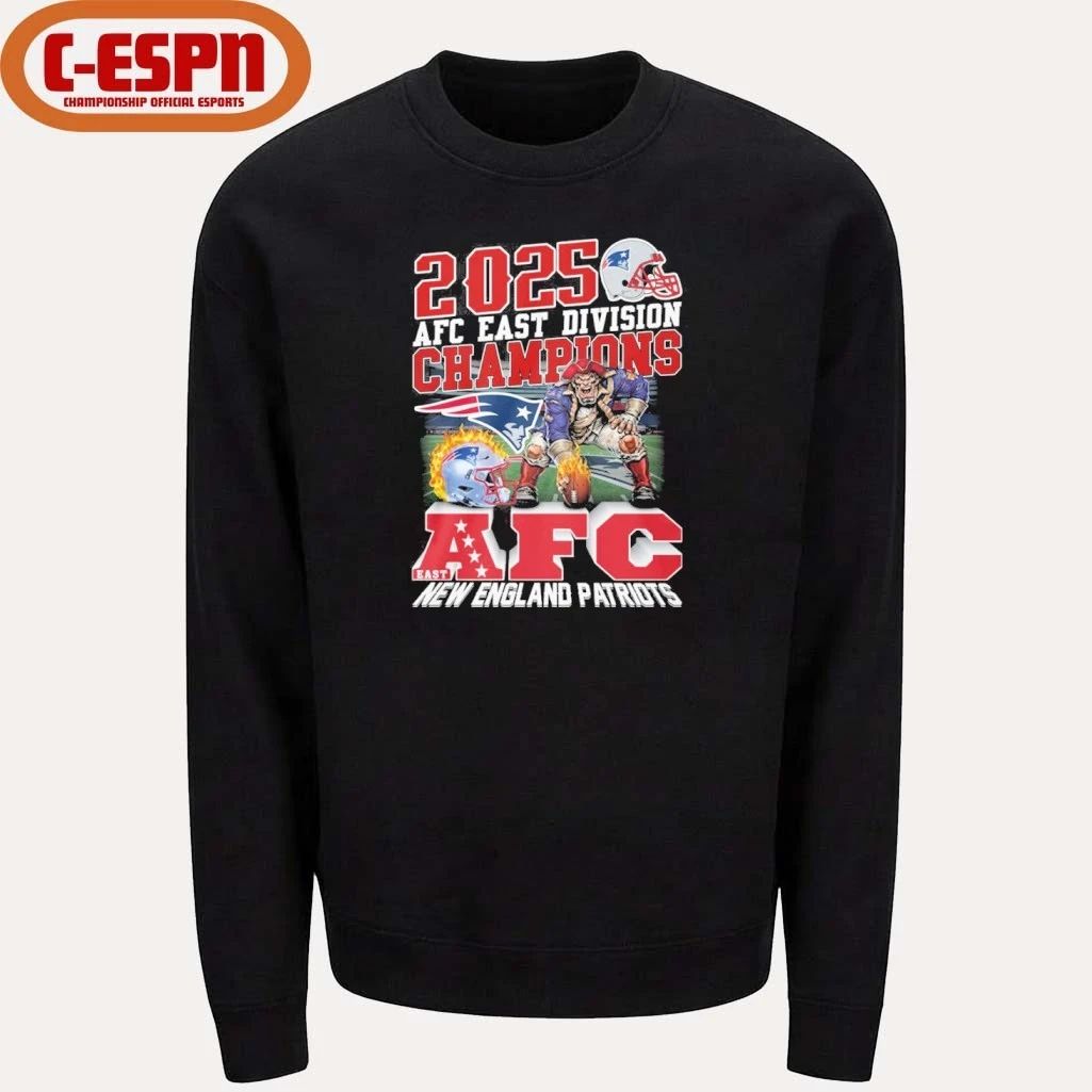 2025 AFC East Division Champions New Pats Mascot Shirt