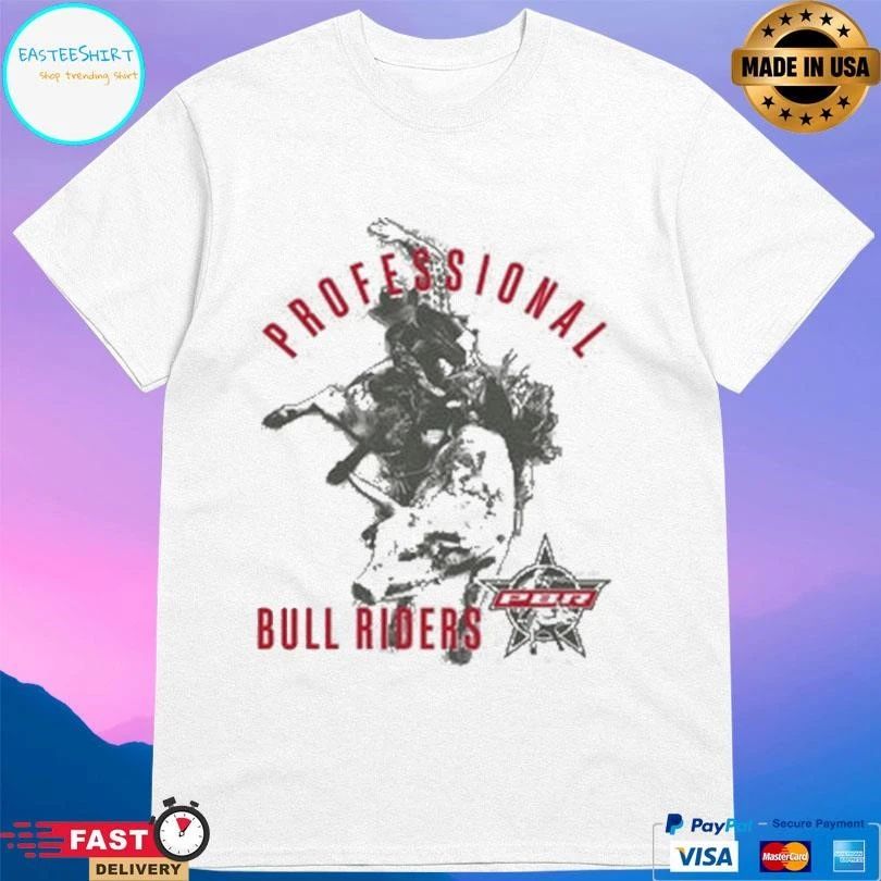 Professional Bull Riders Arched Silhouette Rider T-shirts