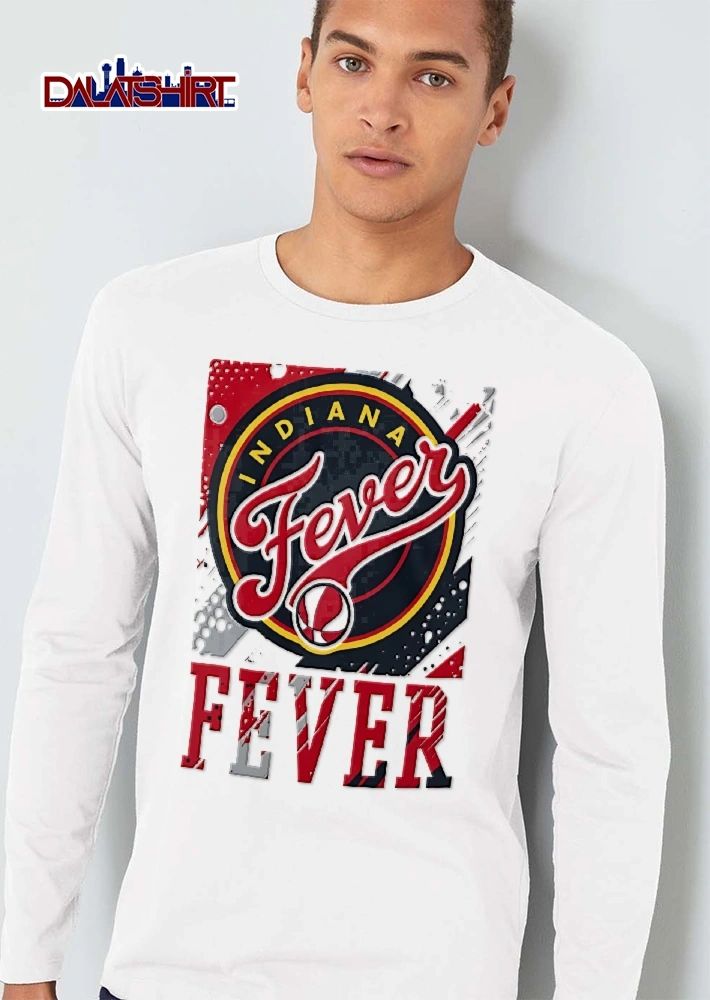 Indiana Fever WNBA Distressed Paint Splatter Circle Logo Basketball shirt