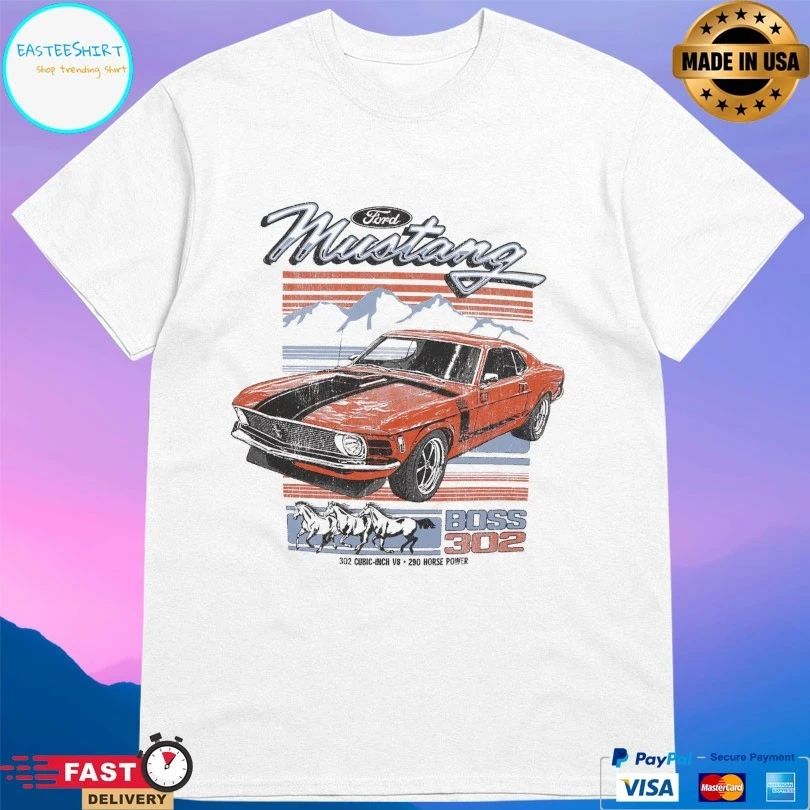Ford Mustang Car Vintage Boss 302 T-shirt