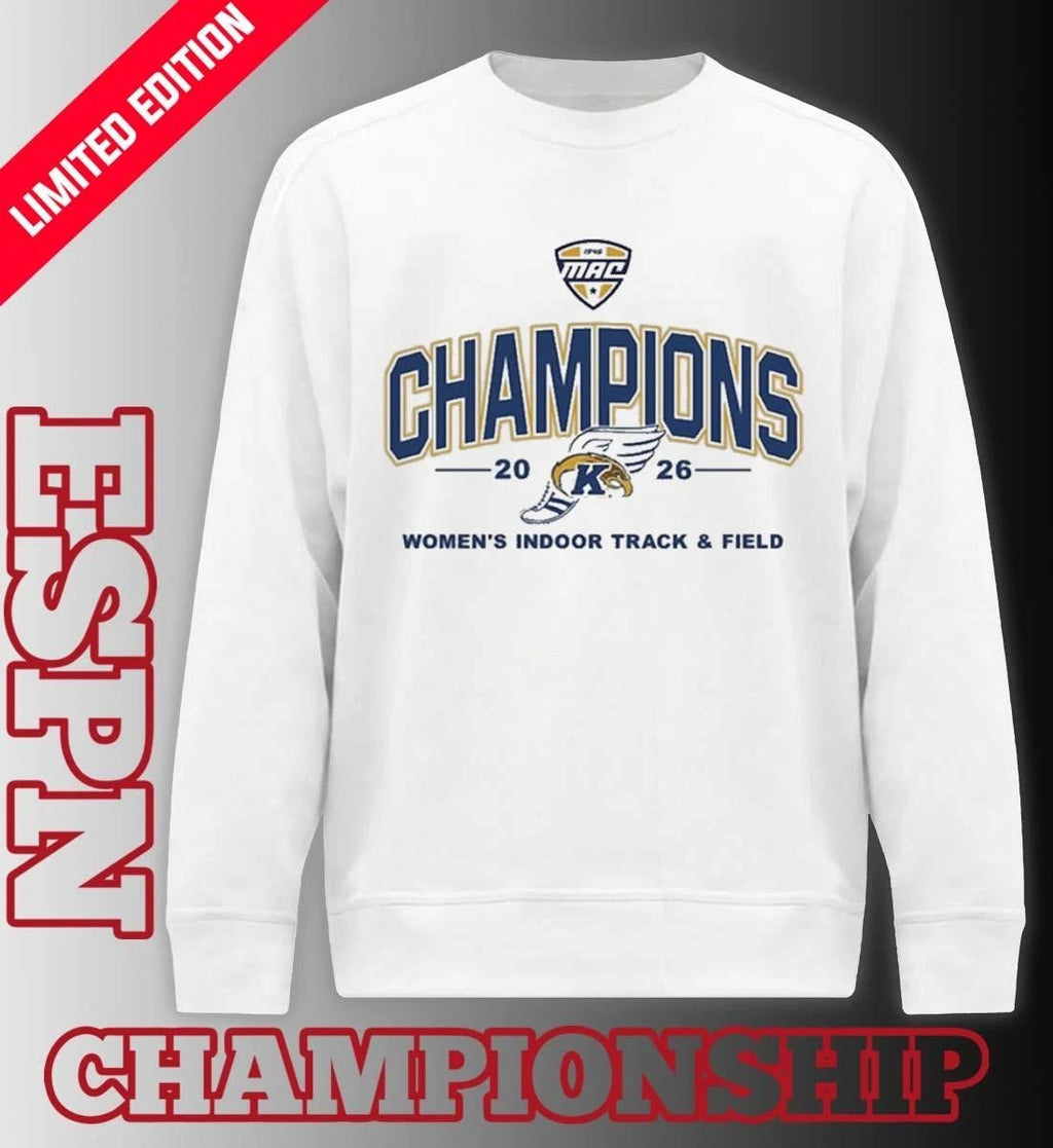 Kent State Golden Flashes 2026 MAC Women’s Indoor Track & Field Champions T-Shirt