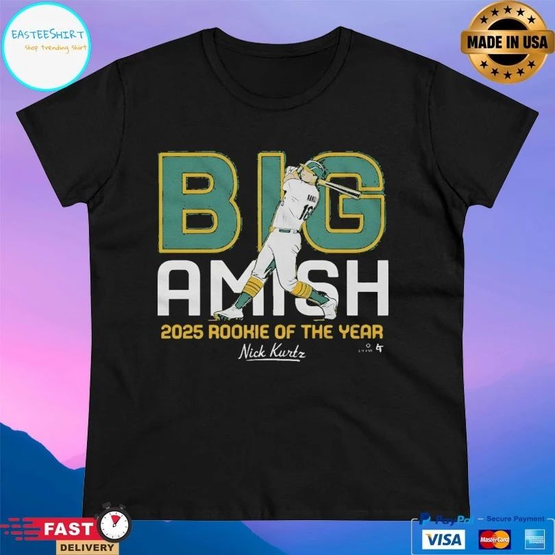 Nick Kurtz Big Amish 2025 Rookie Of The Year T-shirts